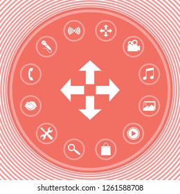 Move icon symbol. Graphic elements for your design