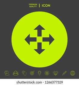 Move icon symbol. Graphic elements for your design