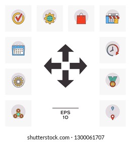 Move icon symbol. Graphic elements for your design