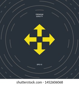 Move icon symbol. Graphic elements for your design