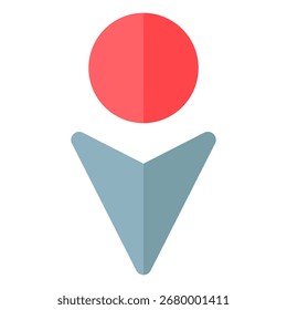 Mover símbolo de icono. Ilustración vectorial.