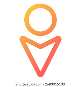 Mover símbolo de icono. Ilustración vectorial.