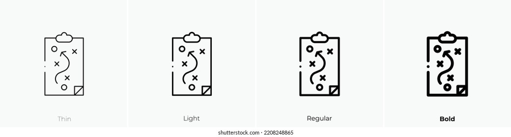 Move Icon. Thin, Light Regular And Bold Style Design Isolated On White Background