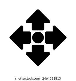 Move Icon Vector Symbol Design Illustration