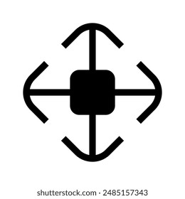 Move Icon Vector Symbol Design Illustration