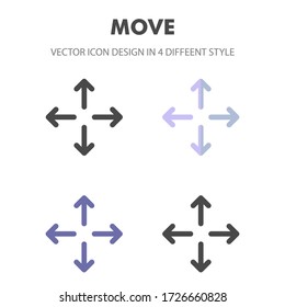 move icon. for your web site design, logo, app, UI. Vector graphics illustration and editable stroke. EPS 10.