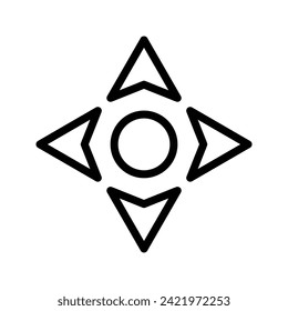 Mover, Ilustración del logotipo del icono de contorno de interfaz. Conjunto de iconos de interfaz. Adecuado Para Diseño Web, Logotipo, Aplicación