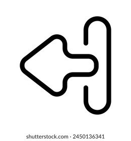 Move Left Icon Vector Symbol Design Illustration