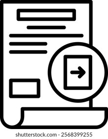 Move Line Vector Icon Design