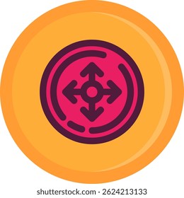 Mover diseño de icono de Vector de línea