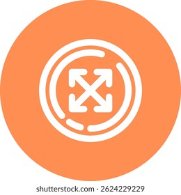 Move Line vector Icon Design