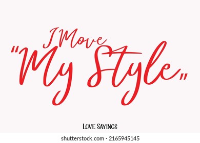 Ich bewege mein Stilangebot über den Liebesartikel der Typografie