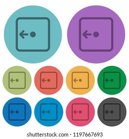 Move object left darker flat icons on color round background