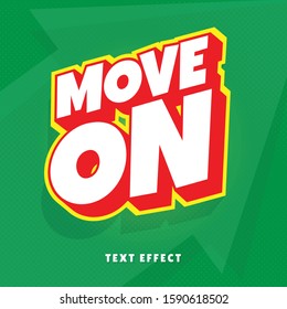 Move On 3D Text Style Effect 