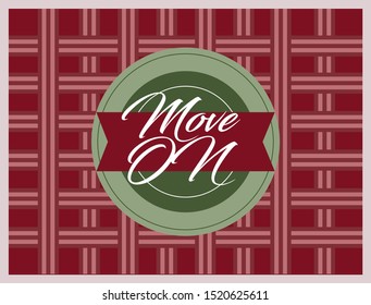 move on, beautiful greeting card background or banner with vintagel theme. design illustration