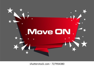 Move on, Beautiful greeting card poster