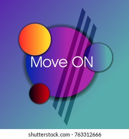 Move On, Beautiful greeting card poster