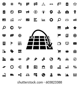 Move on map icon illustration isolated vector sign symbol. marketing icons vector set.