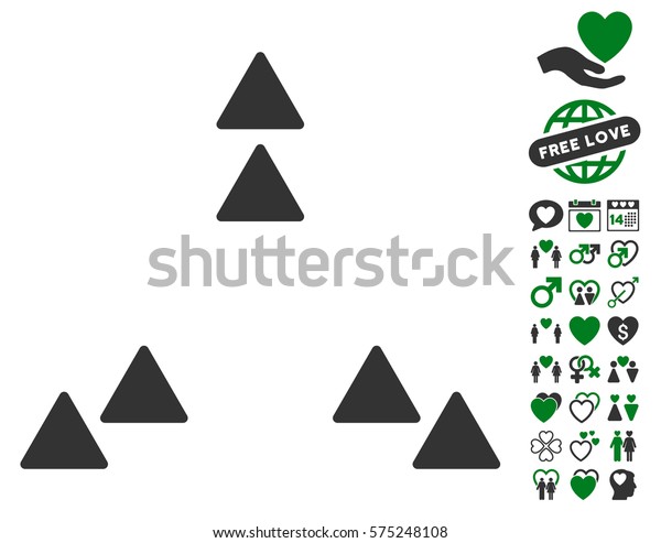 Move Out icon with bonus lovely pictures.\
Vector illustration style is flat rounded iconic green and gray\
symbols on white\
background.