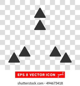 Move Out round icon. Vector EPS illustration style is flat iconic symbol, gray color, transparent background.