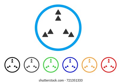 Move Out rounded icon. Style is a flat move out grey symbol inside light blue circle with black, gray, green, blue, red, orange variants. Vector designed for web and software interfaces.