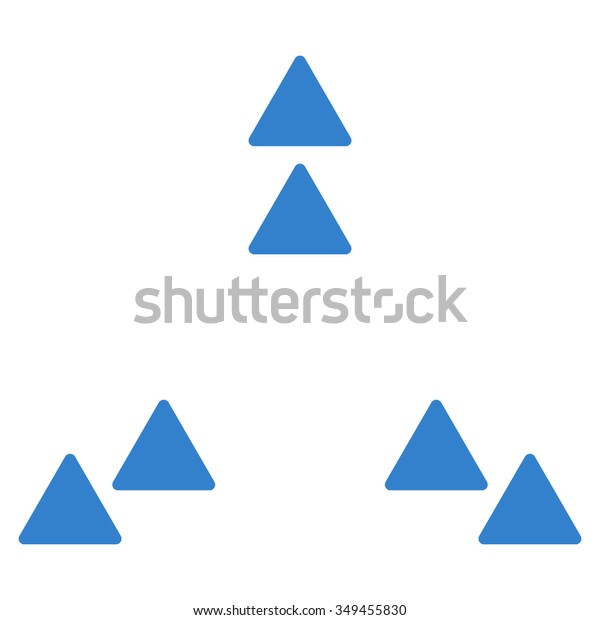 Move Out vector icon. Style is\
flat symbol, cobalt color, rounded angles, white\
background.
