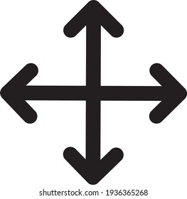 Move outline icon for website or other content