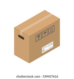 Move service box vector illustration