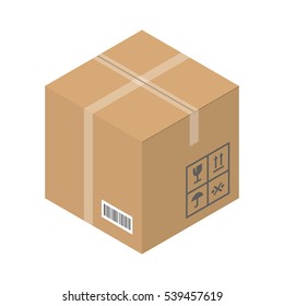 Move service box vector illustration