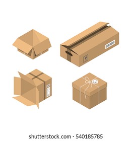 Move service box vector illustration