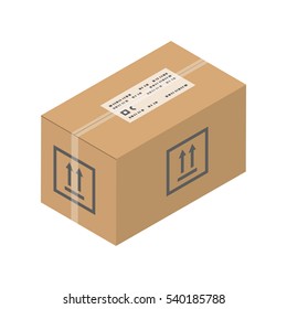 Move service box vector illustration