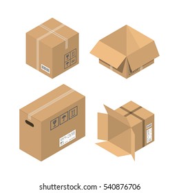 Move service box vector illustration