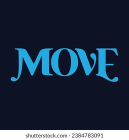 move text on blue background.