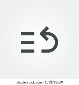 Bewegen Sie das Symbol einzeln auf Farbverlauf-Hintergrund. Vektorgrafik