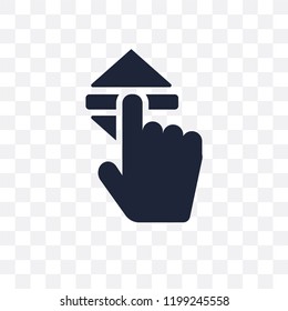 Move transparent icon. Move symbol design from User interface collection. Simple element vector illustration on transparent background.