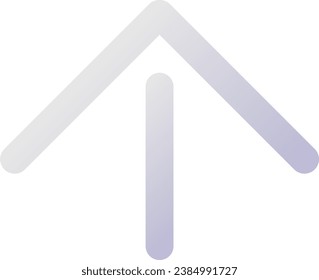 Move upward pixel perfect flat gradient two-color ui icon. Social network navigation. Chat history. Simple filled pictogram. GUI, UX design for mobile application. Vector isolated RGB illustration