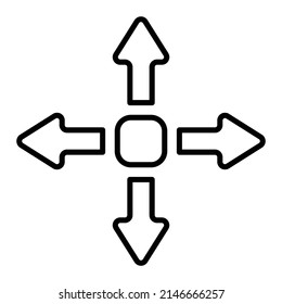 Move vector icon. Can be used for printing, mobile and web applications.