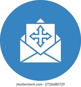 Mover ilustração de design de ícone de vetor