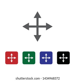 Move vector icon. Element of interface for mobile concept and web apps illustration. Thin glyph icon for website design and development, app development. Vector icon