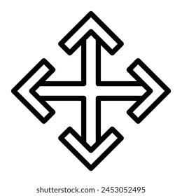  Move vector line icon design