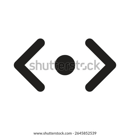 Move Vertical Navigation Lineart Icon. Good for GPS and travel app UI.