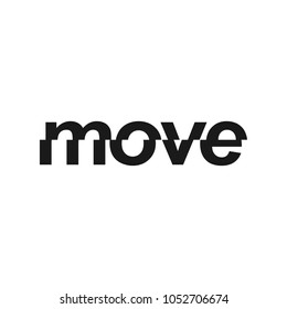 Move Word Logo Vector Stock Vector (Royalty Free) 1052706674 Shutterstock