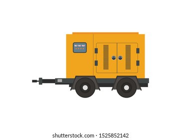 Moveable generator engine simple illustration