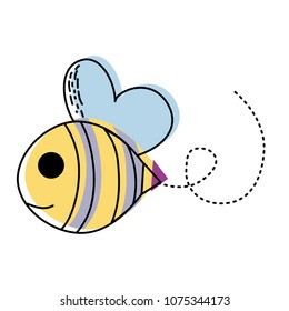 moved color bee cute insect animal flying