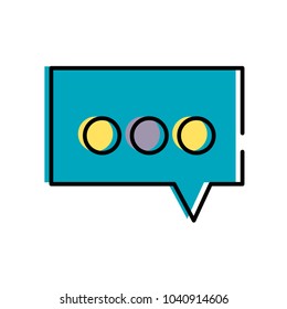 moved color chat bubble text message information