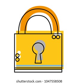 moved color close padlock object to security information