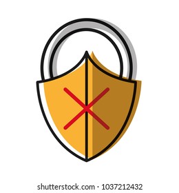 moved color close padlock shield with bag protection