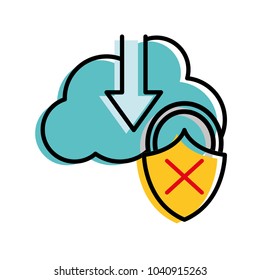 moved color cloud data downloading and padlock bad security