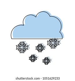 moved color cloud with snowing cold nature weather