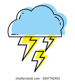 moved color cloud with thunders weather to electry rays